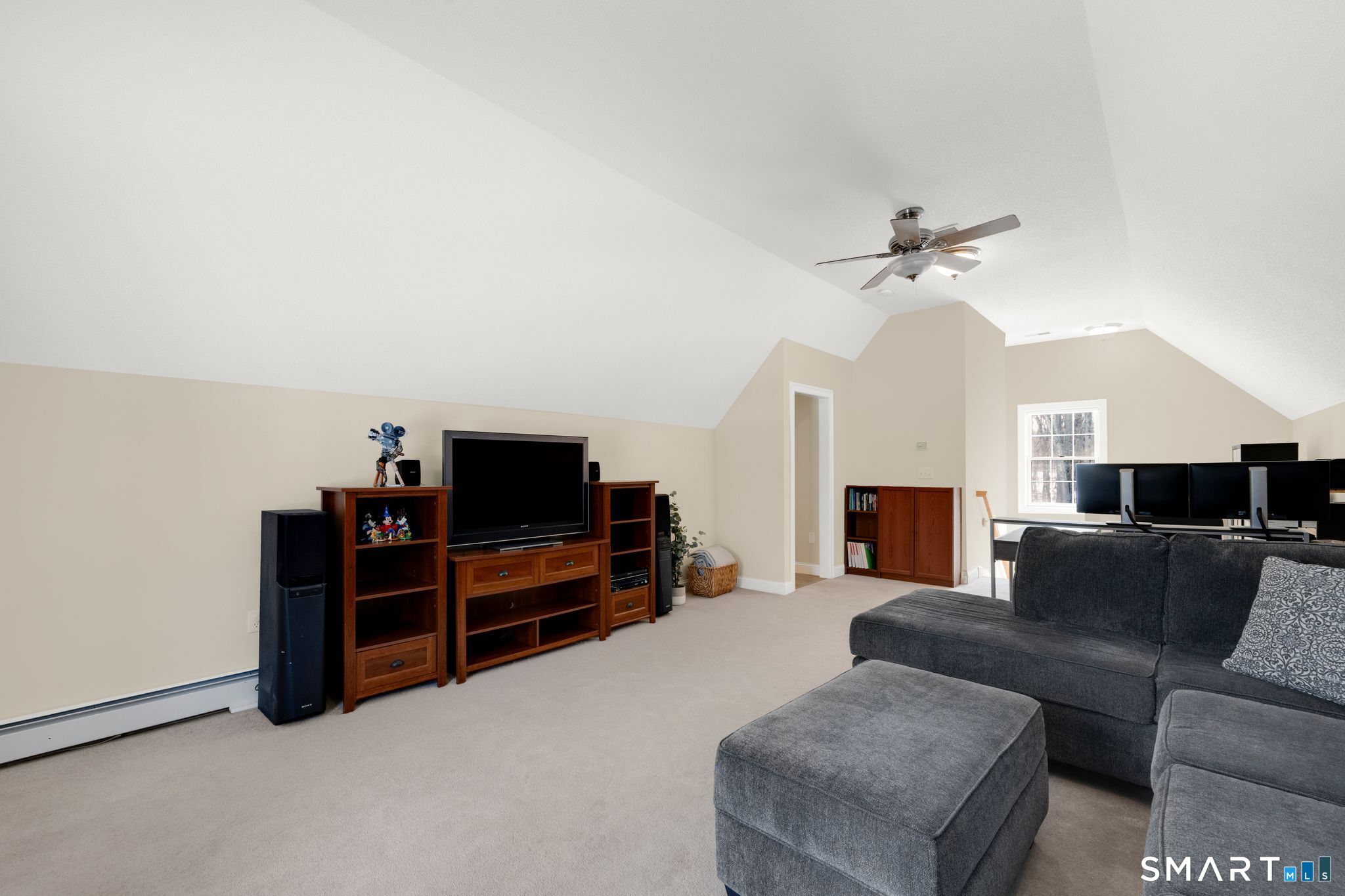 23 Neville Street Coventry, CT 06238 - Photo 21 of 40 a living room with furniture and a flat screen tv