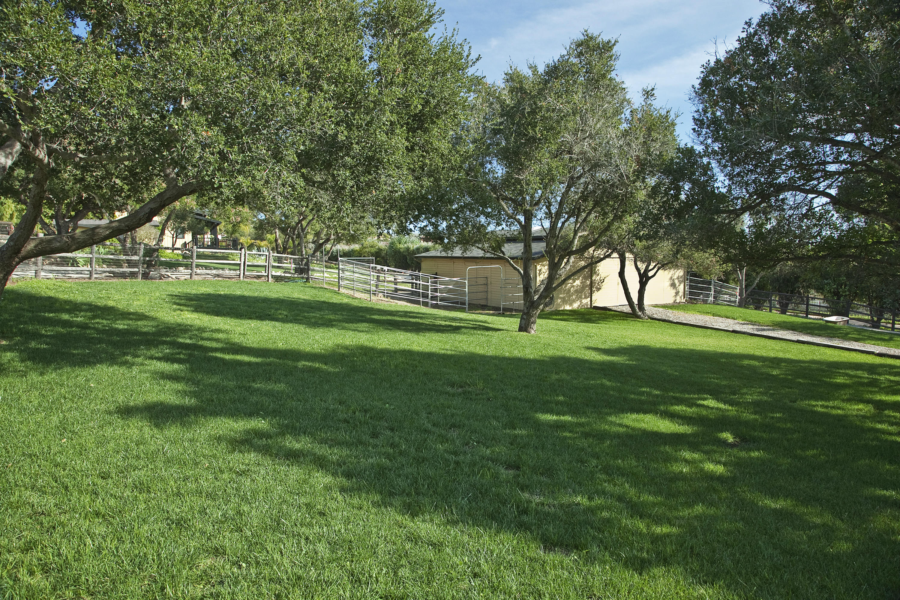 340 Toro Canyon Road Carpinteria, CA 93013 - Photo 9 of 14 a view of grassy field with benches and trees all around
