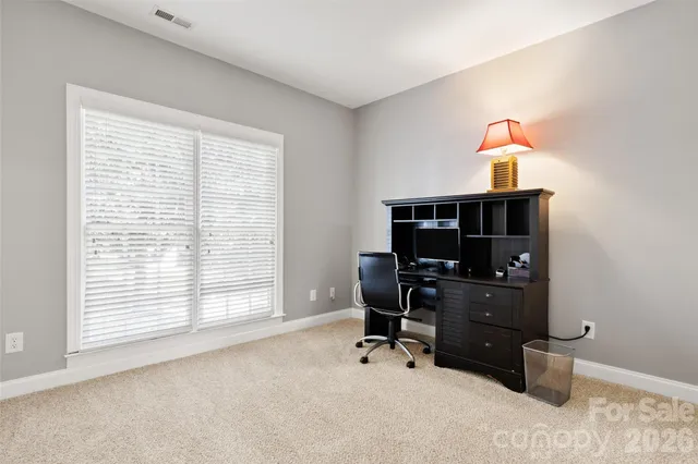 a view of workspace with a window