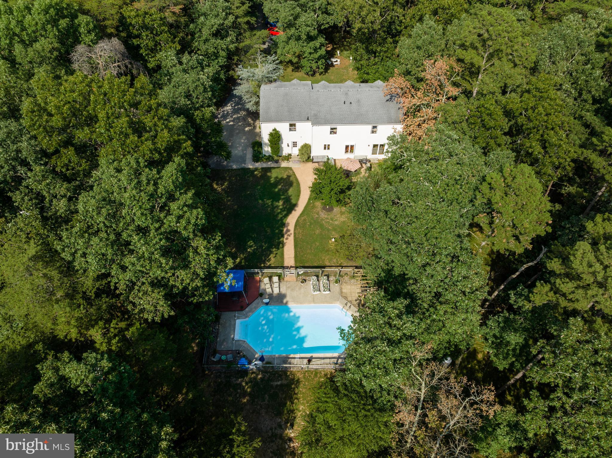 151 Patty Bowker Road Tabernacle, NJ 08088 - Photo 45 of 52 an aerial view of residential houses with outdoor space and trees