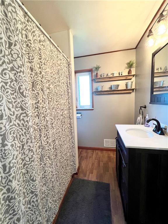 2175 Frew Mill Road New Castle, PA 16101 - Photo 18 of 25 a bathroom with a sink a toilet and shower curtain