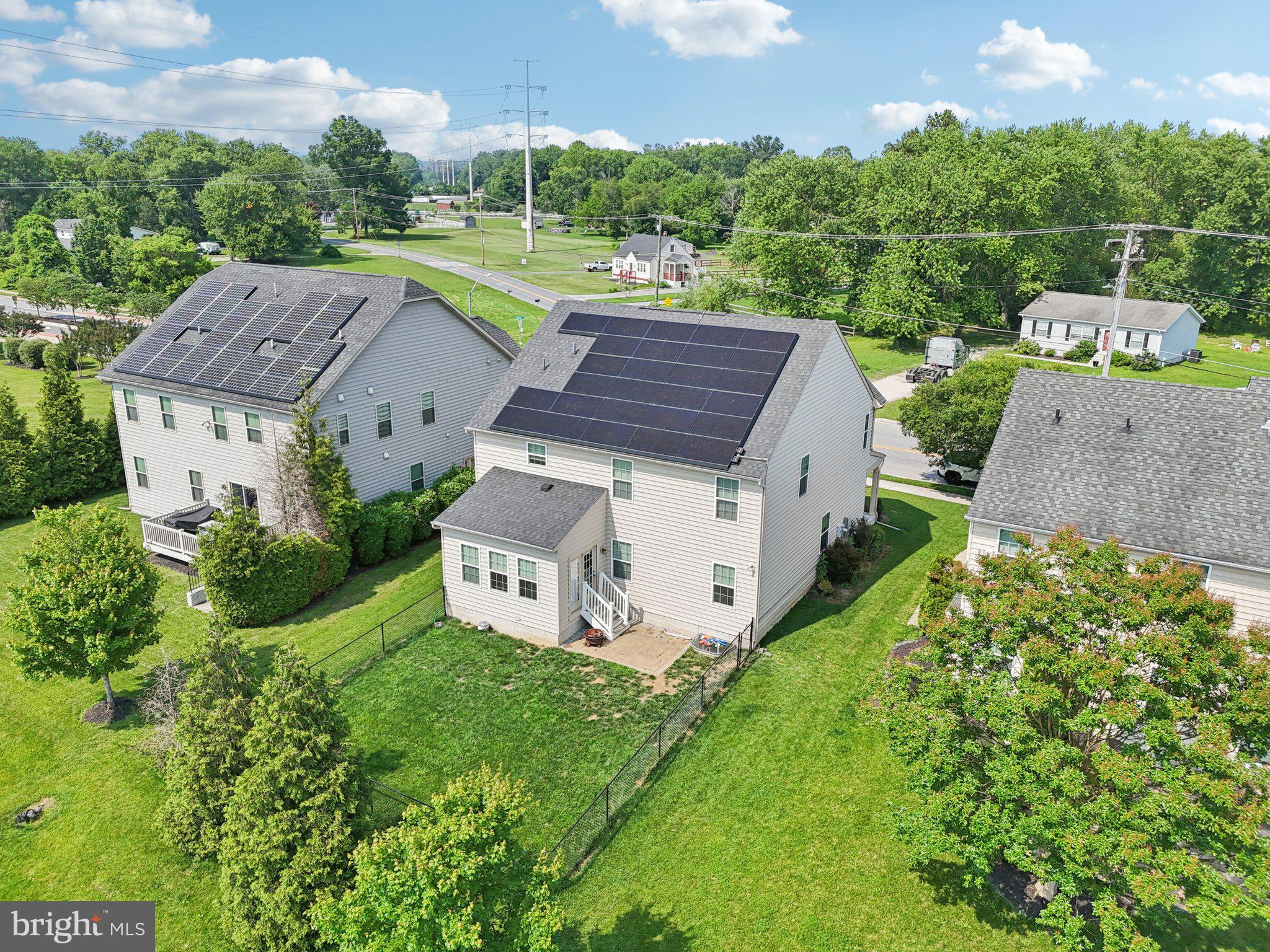 5733 Allender Road White Marsh, MD 21162 - Photo 41 of 47 an aerial view of a house with garden space and a car park side of the road