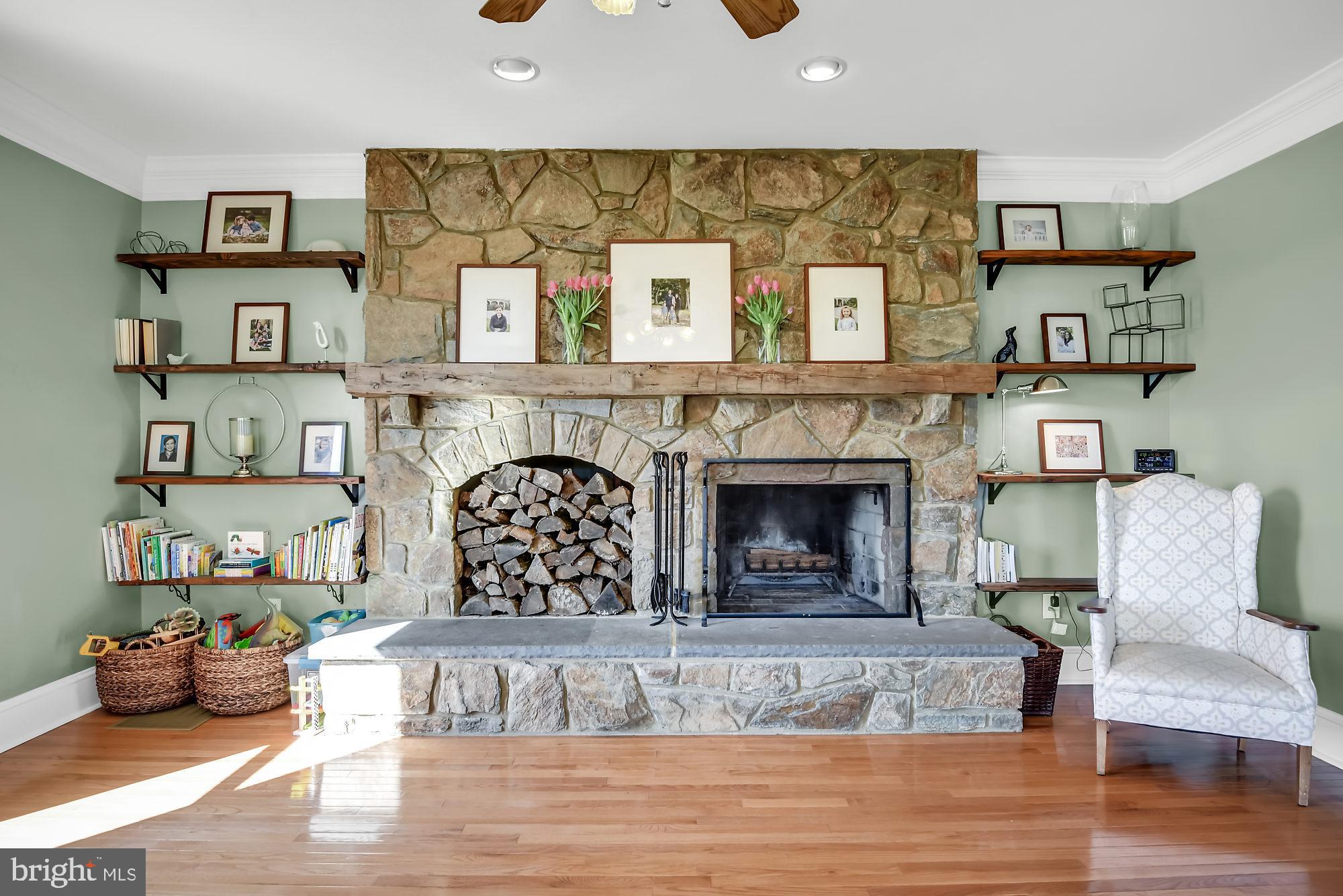 1436 Freeland Road Freeland, MD 21053 - Photo 13 of 49 Fireplace Wall in Living Room