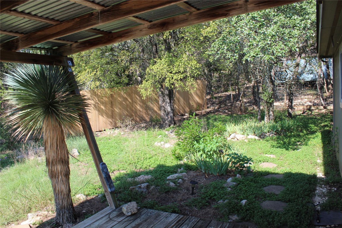 46 Crazy Cross Road Wimberley, TX 78676 - Photo 10 of 10 a view of backyard with garden
