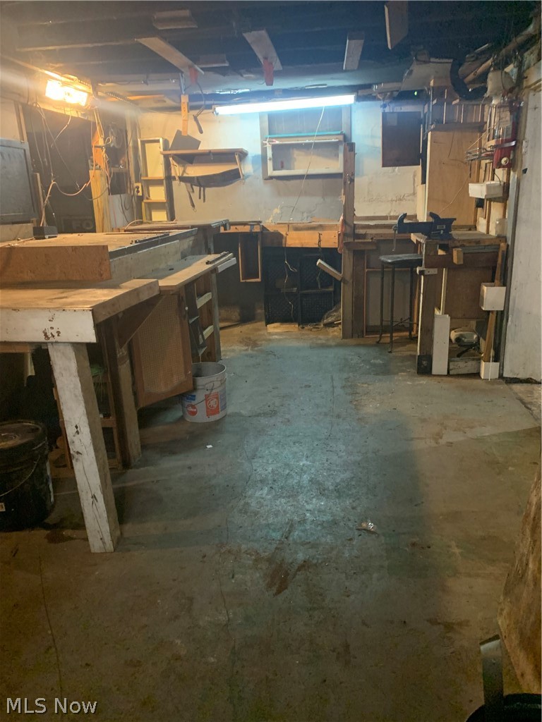 170 Stone Street Akron, OH 44305 - Photo 17 of 25 Large dry basement with ample room for a workshop