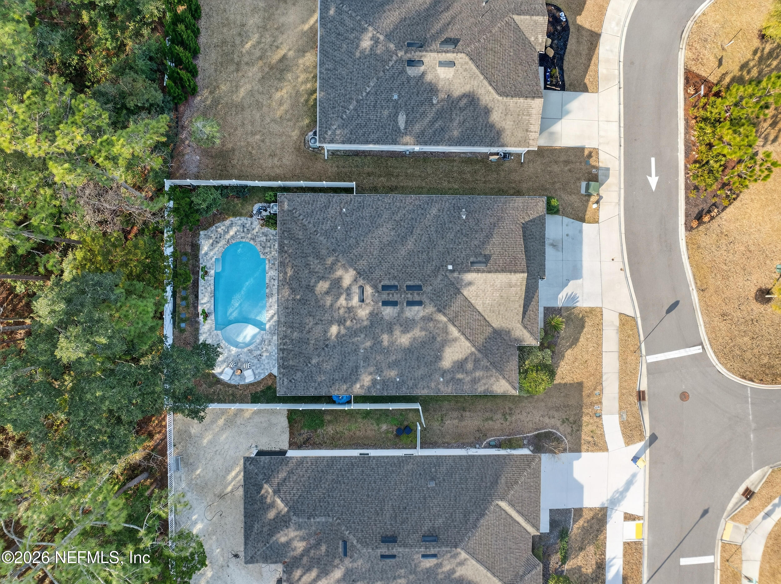 4558 Farmhouse Gate Trail Jacksonville, FL 32226 - Photo 27 of 34 an aerial view of a house with a yard