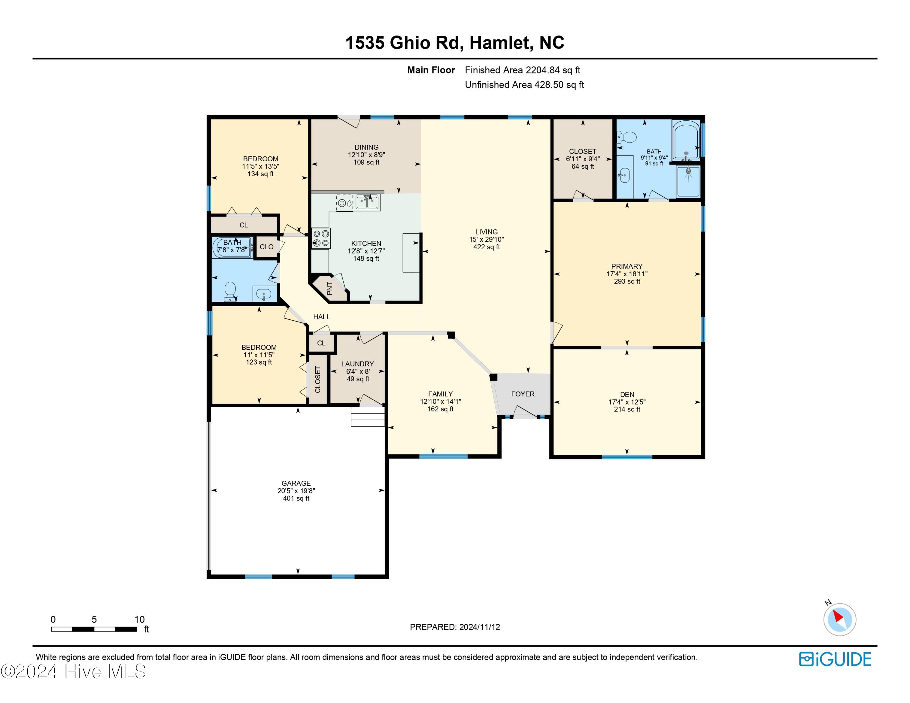 1535 Ghio Road Hamlet, NC 28345 - Photo 47 of 47 1-Floorplan#1