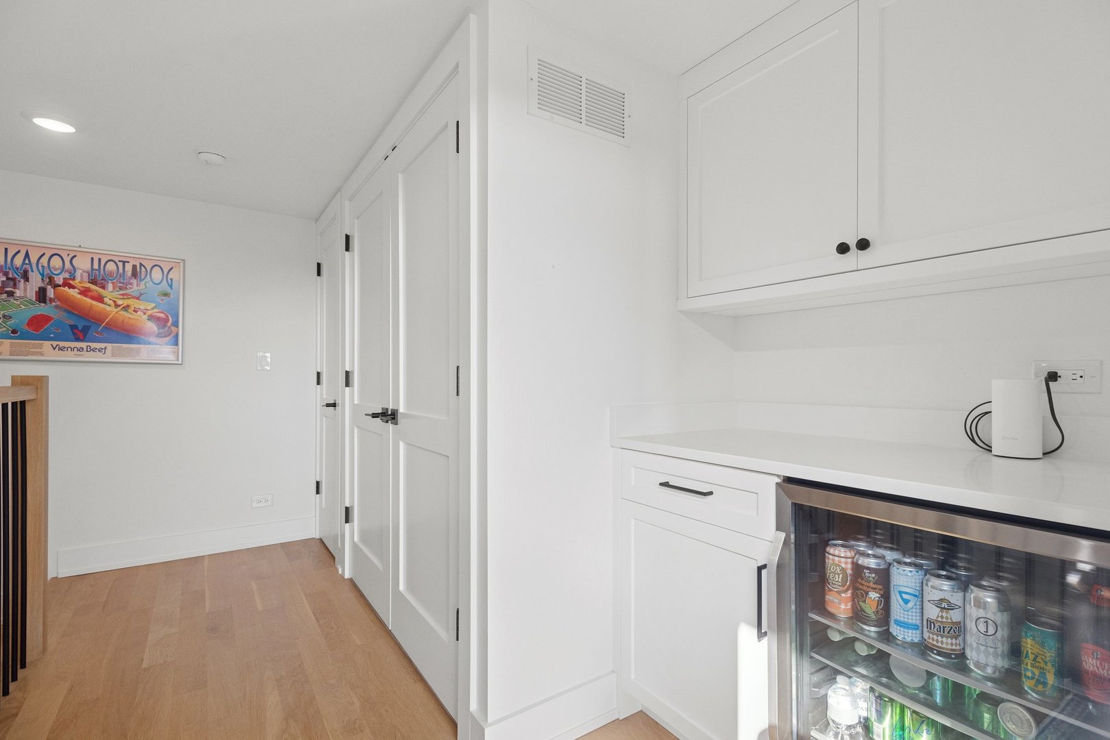 2622 North Racine Avenue, Unit 3 Chicago, IL 60614 - Photo 19 of 28 a view of a hallway with workspace