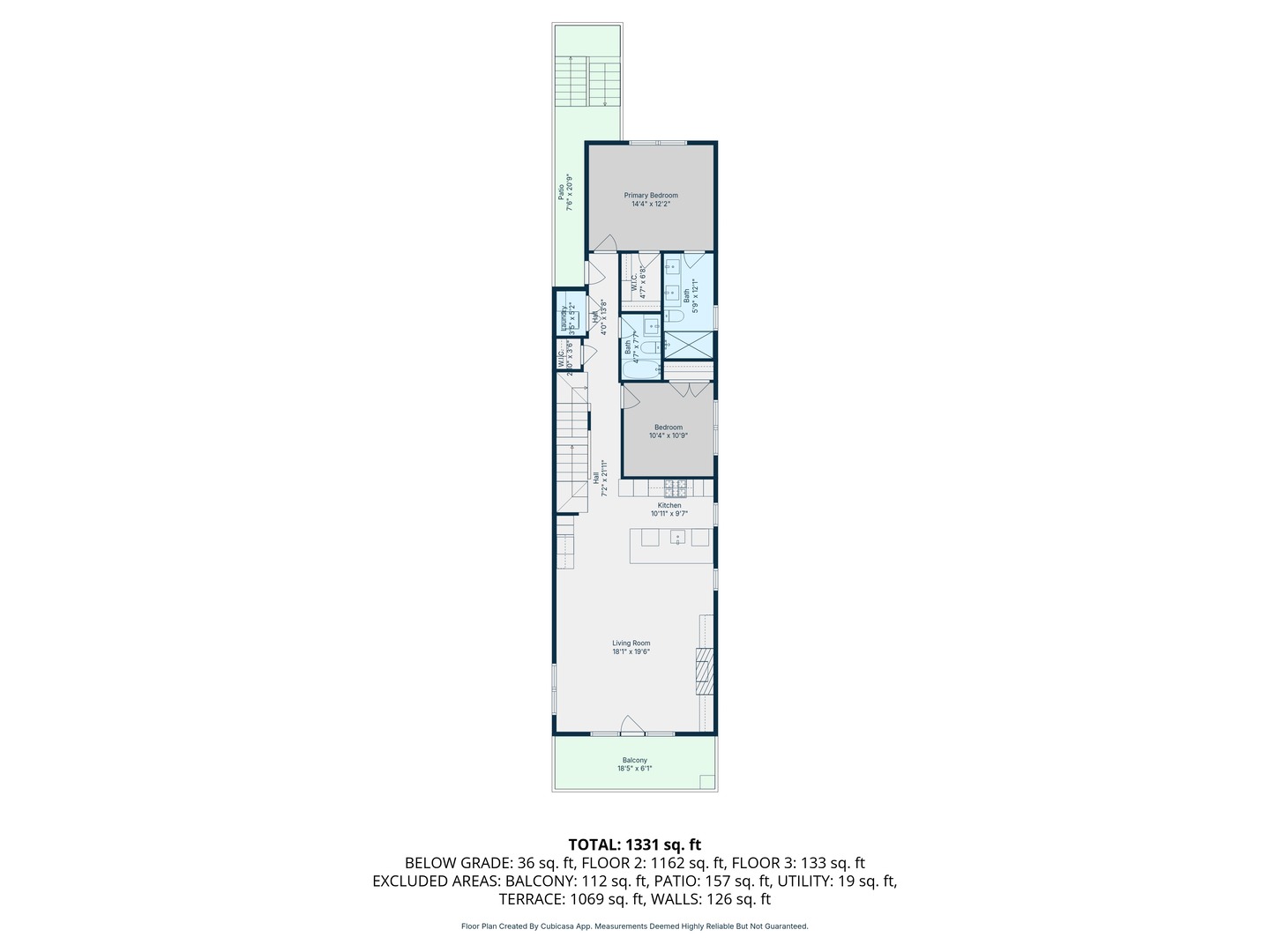 2622 North Racine Avenue, Unit 3 Chicago, IL 60614 - Photo 27 of 28 a picture of a room with a white wall and a large mirror