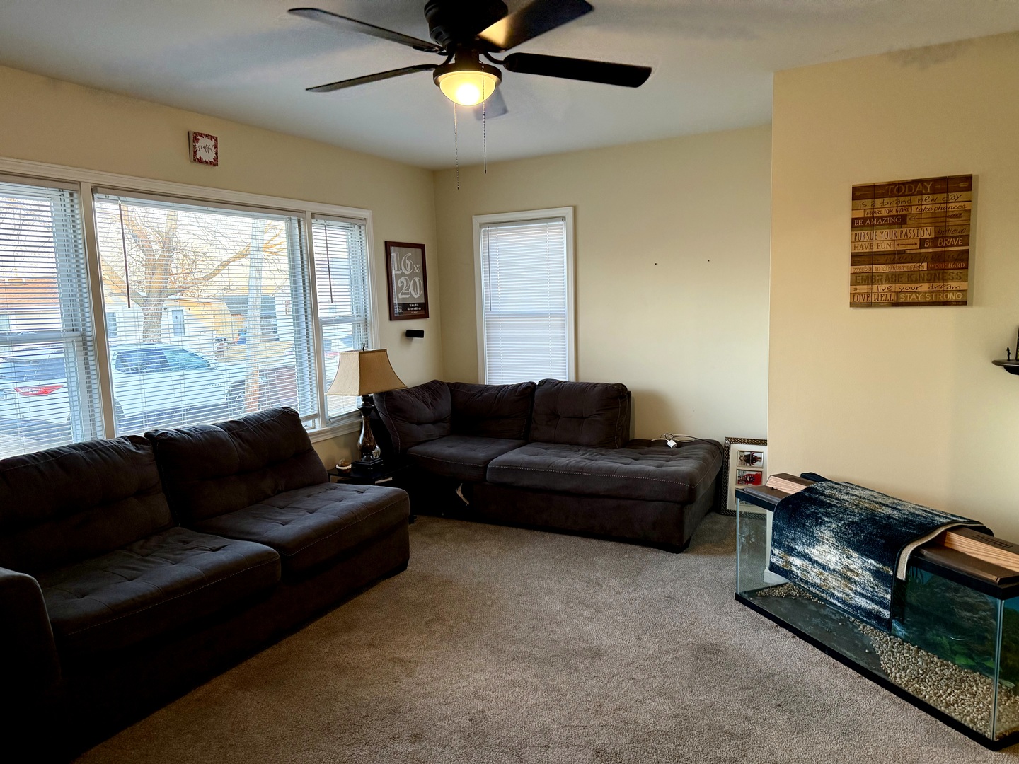 640 South 1st Street Rochelle, IL 61068 - Photo 5 of 8 a living room with furniture and a window