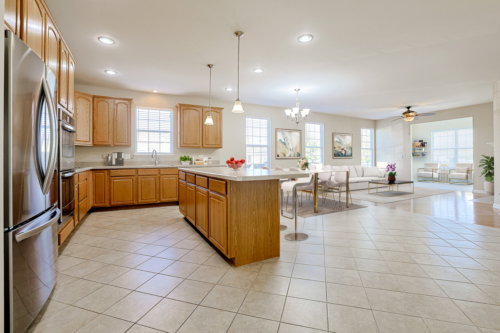 8800 Templeton Road Huntley, IL 60142 - Photo 3 of 31 a large kitchen with lots of counter space and appliances