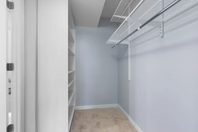 a view of walk in closet