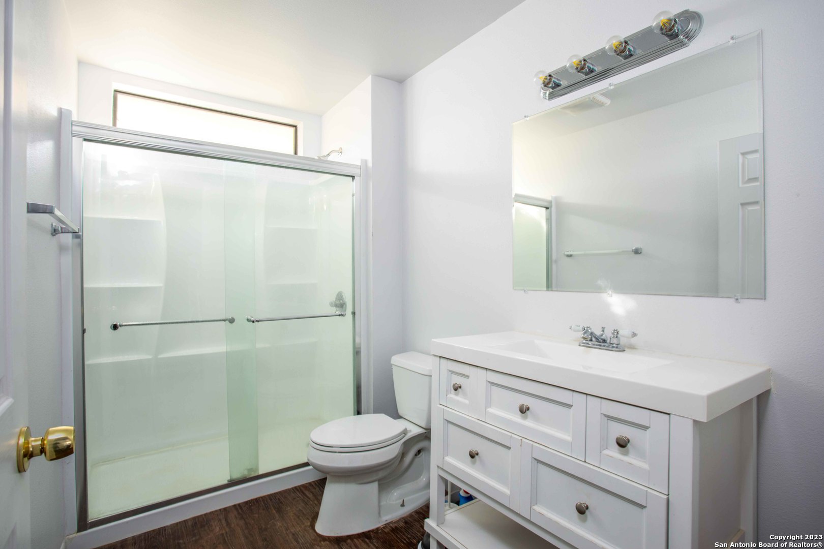 46 Fm 1621 Comfort, TX 78013 - Photo 12 of 48 a bathroom with a granite countertop sink toilet and shower