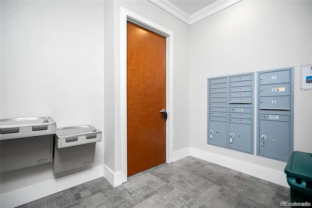 a view of a car in garage