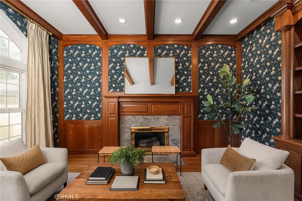 897 Filbert Avenue Chico, CA 95926 - Photo 24 of 66 a living room with furniture and a fireplace