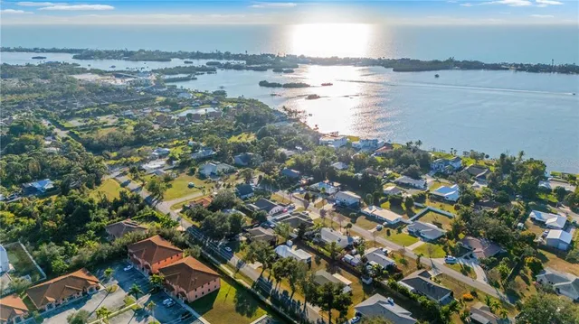 a view of an ocean and beach