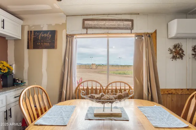 a close view of dining table