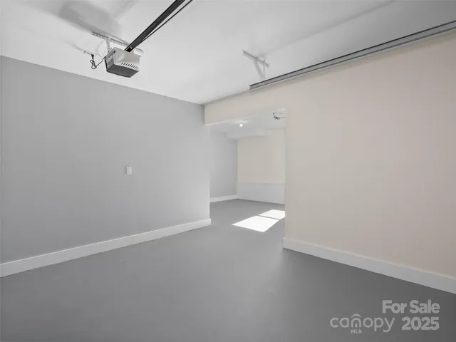 a view of a room with an empty space