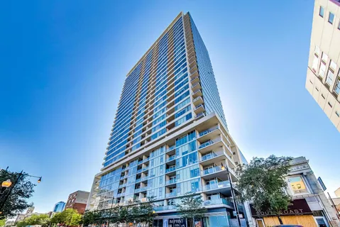 a front view of a building