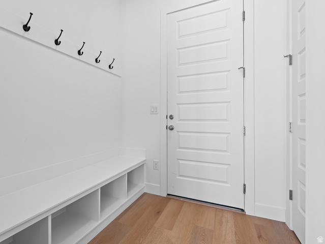 18 South Crimson Way, Unit 304 Mapleton, UT 84664 - Photo 9 of 17 Mudroom featuring light wood-style floors