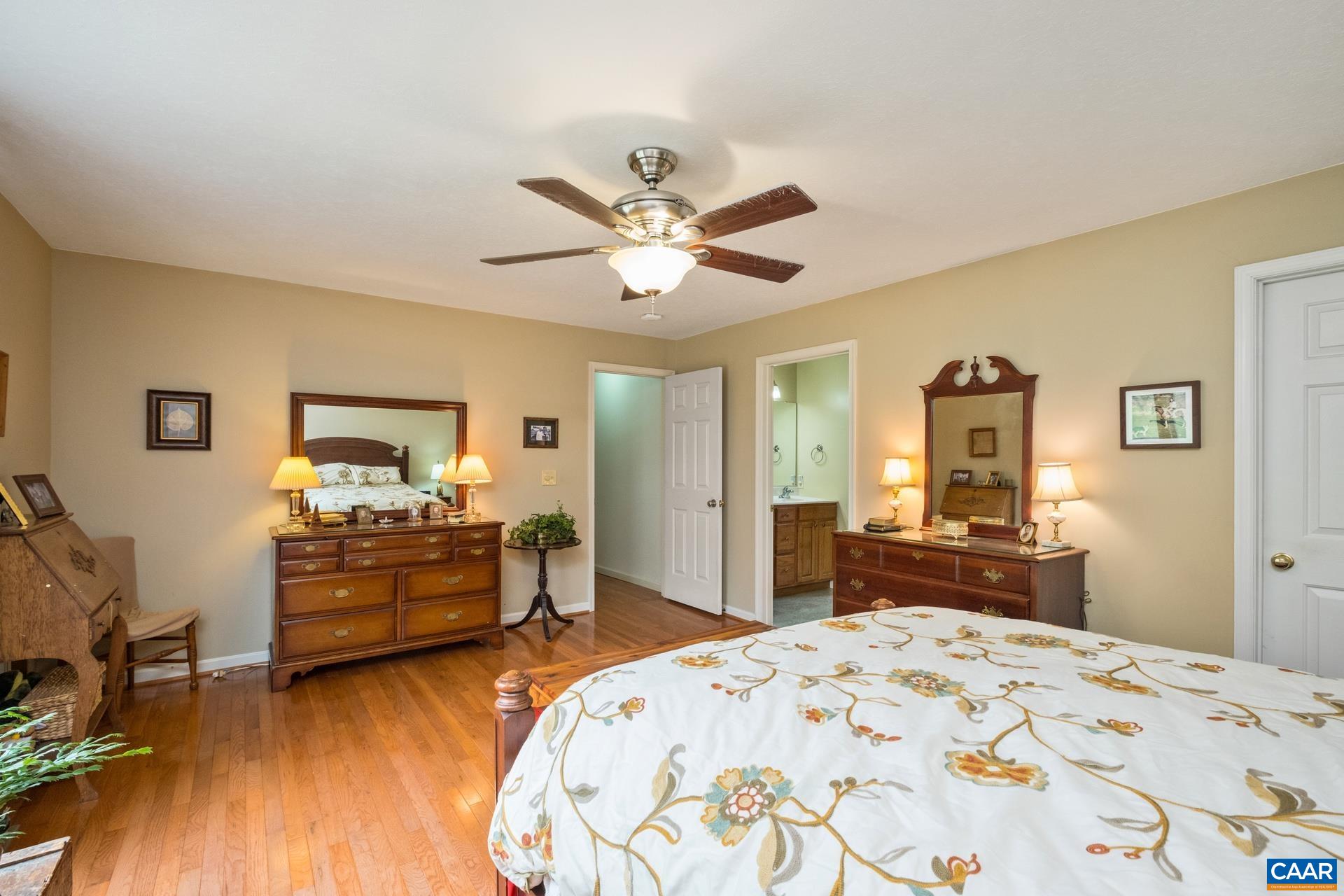 349 Todd Road Mount Sidney, VA 24467 - Photo 18 of 43 a bedroom with a bed and wooden floor