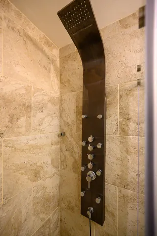 a view of yard with green space and porch