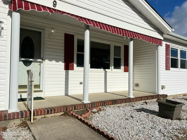 a front view of a house