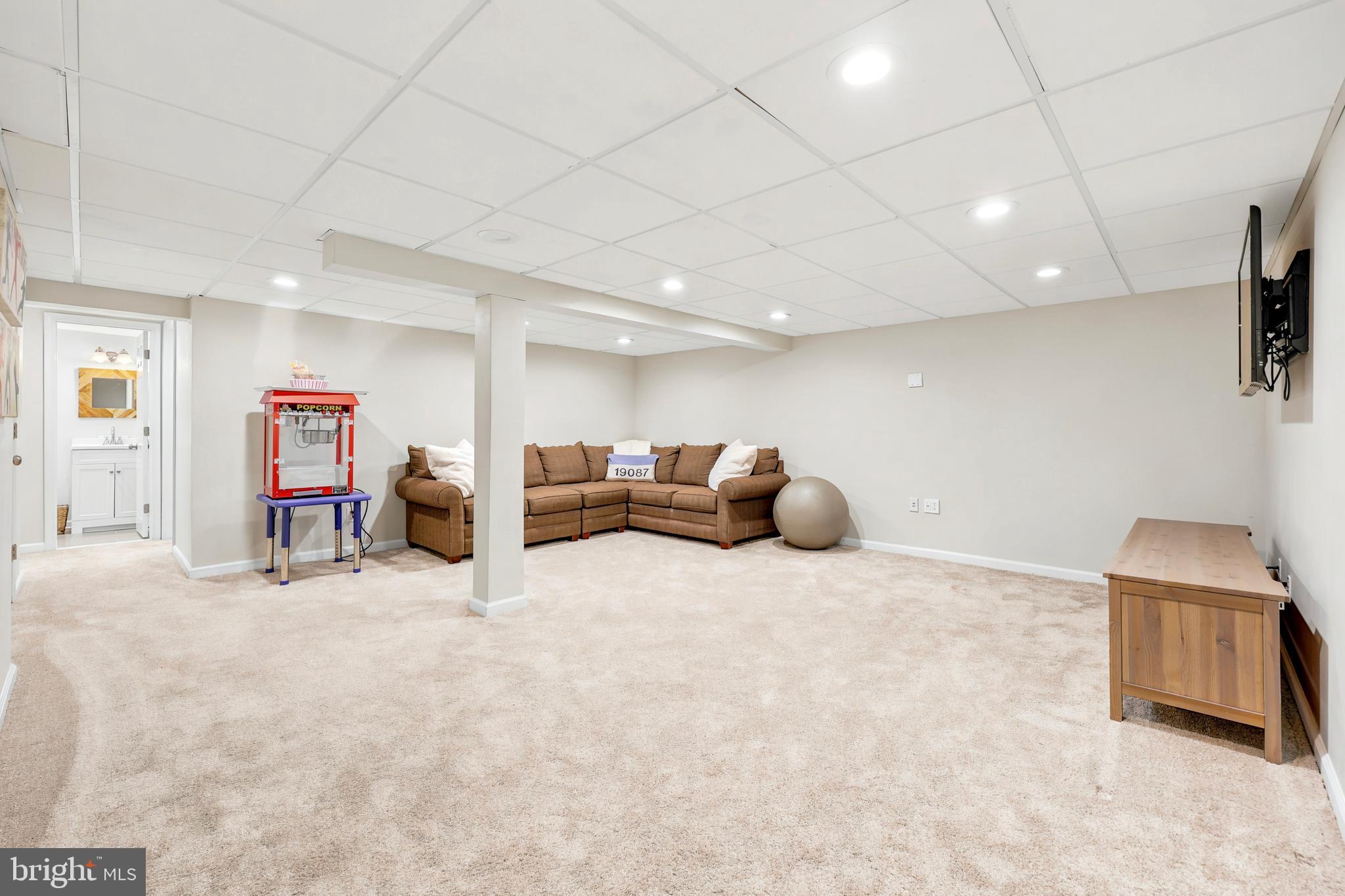 566 Upper Weadley Road Wayne, PA 19087 - Photo 41 of 50 Spacious Finished Basement