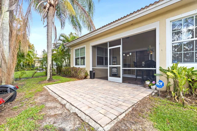 a view of a house with a patio