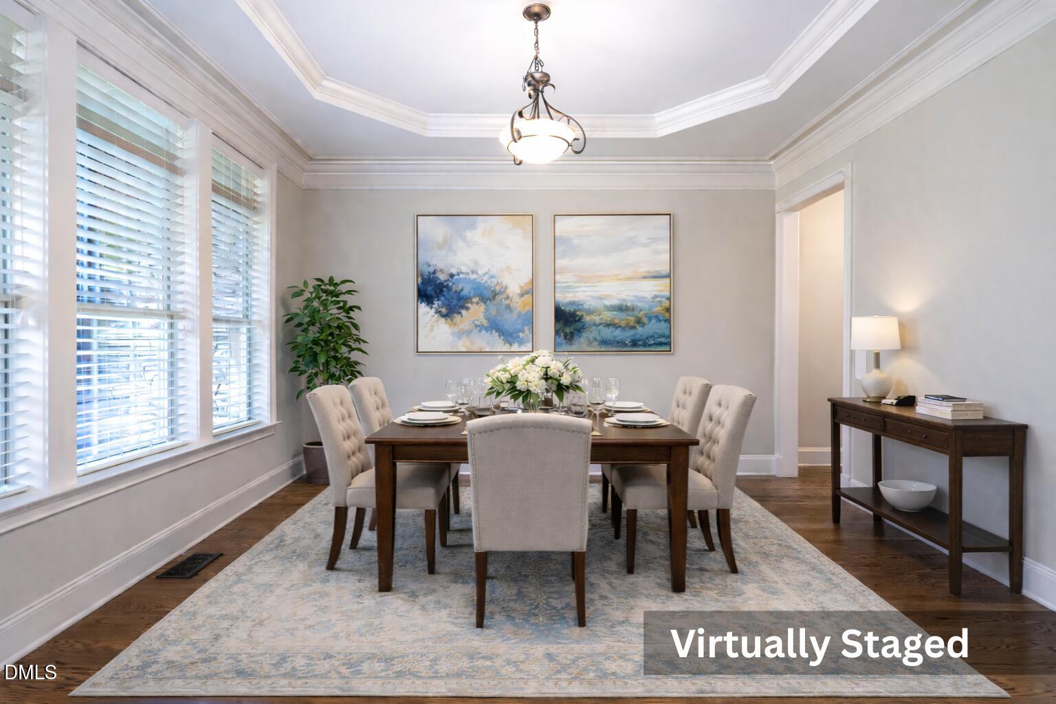 7312 Hasentree Way Wake Forest, NC 27587 - Photo 24 of 88 Virtually Staged Dining Room
