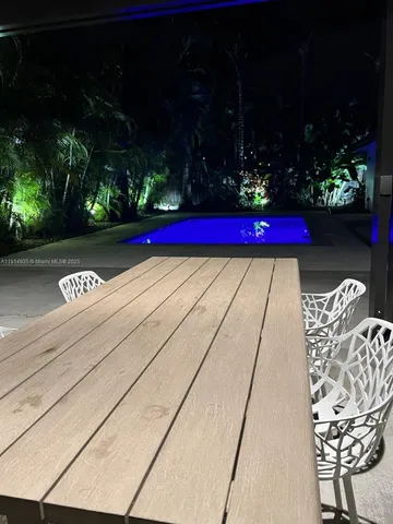 a view of open space and yard