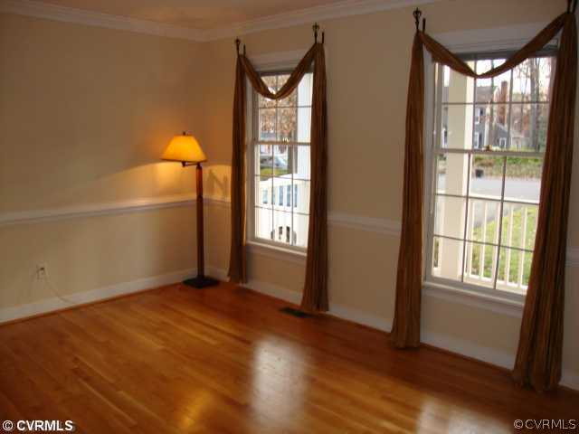 Living Room - Rich newly refinished hardwood floor