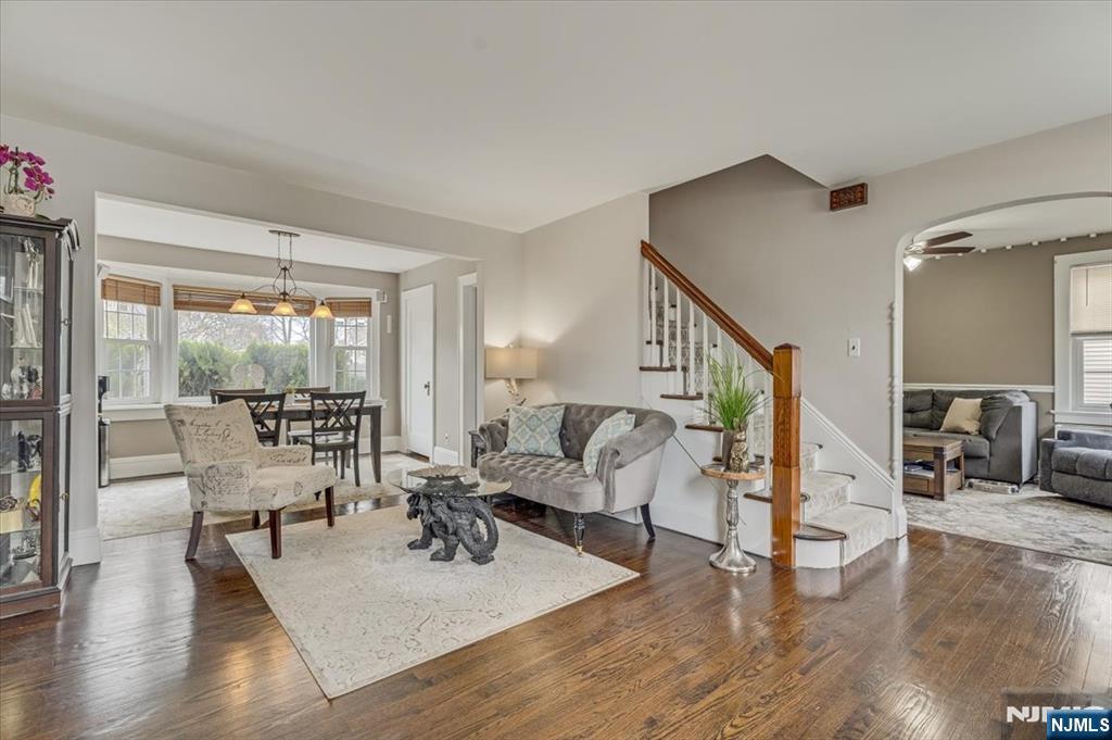 27 Prospect Avenue Pompton Plains, NJ 07444 - Photo 5 of 26 a living room with furniture and a wooden floor