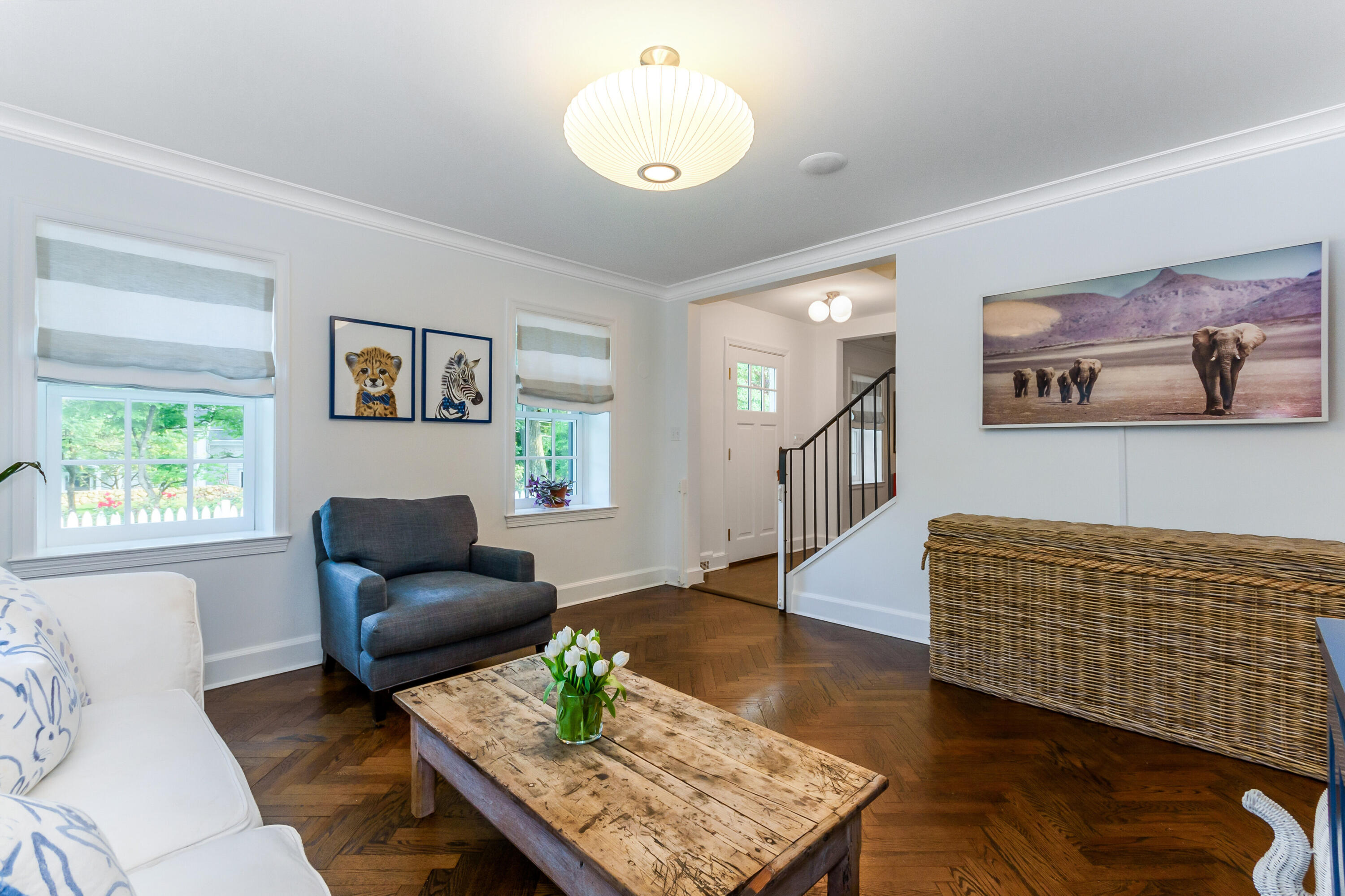 9 Sylvan Road Darien, CT 06820 - Photo 17 of 39 a living room with furniture and a window