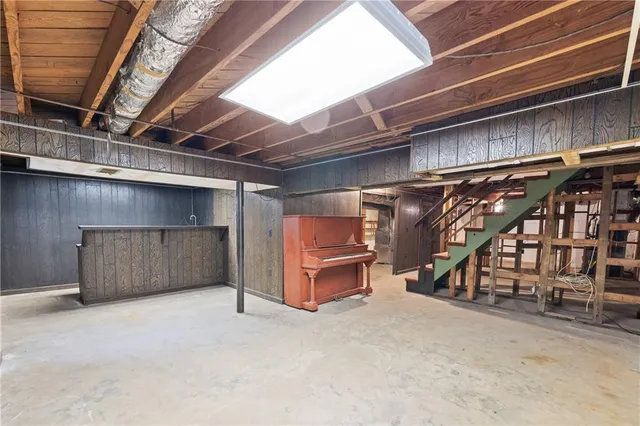 a view of swimming pool with a yard