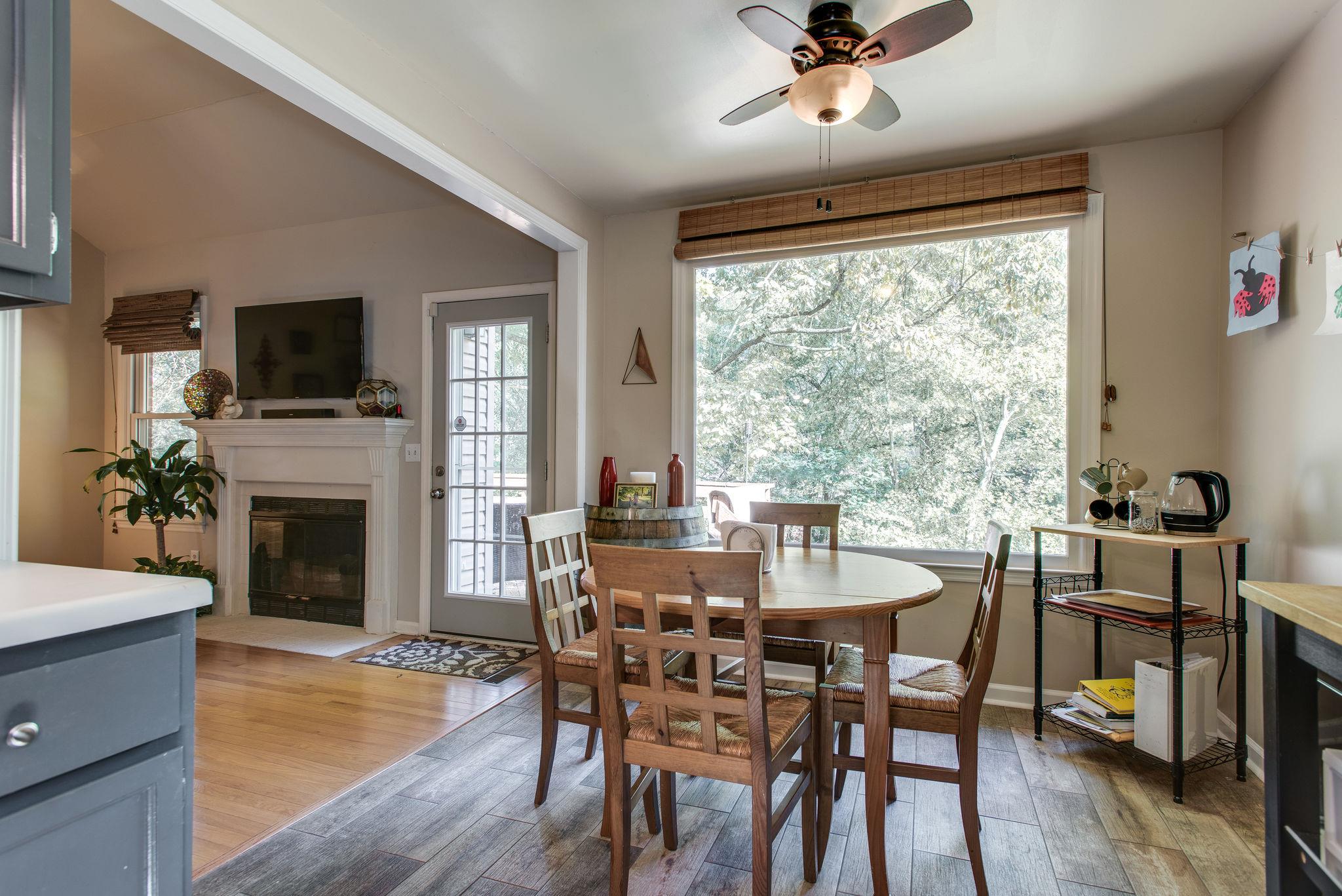 1040 Fitzpatrick Road Nashville, TN 37214 - Photo 12 of 27 Eat-in kitchen with HUGE picture window overlooking the mature trees behind the home.