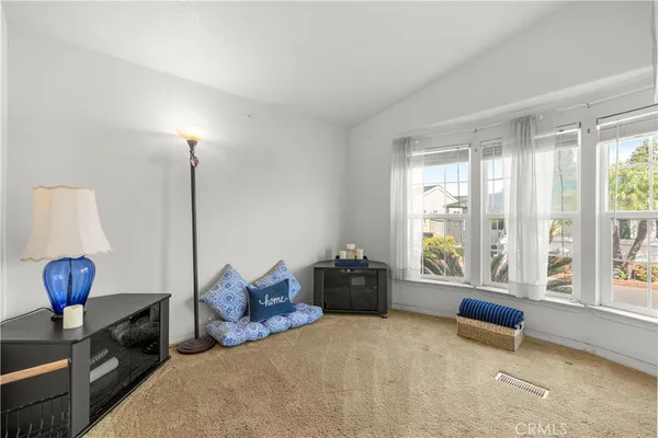 a room with closet and mirror