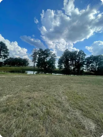 a view of outdoor space with green field