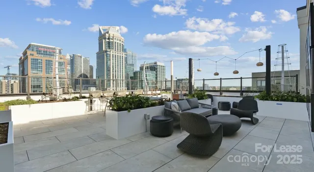 a view of balcony with couch