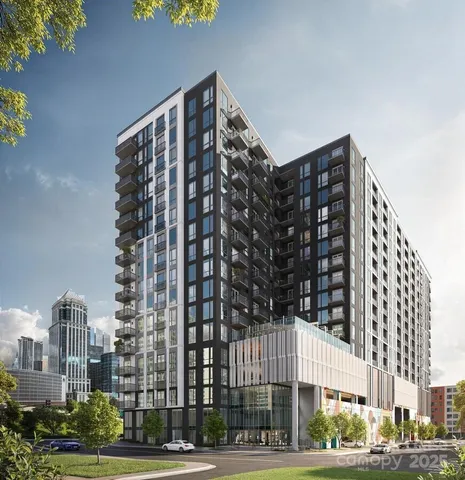 a front view of a building