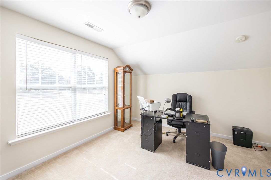 2928 Heather Ridge Drive Henrico, VA 23231 - Photo 27 of 34 Carpeted room with a wide window, sloped ceiling,