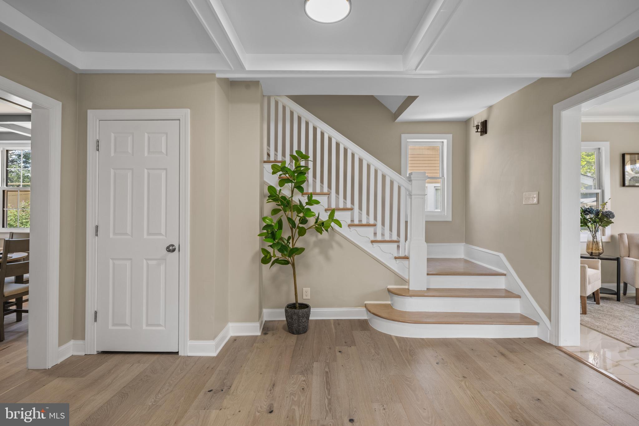 15 Lafayette Road Audubon, NJ 08106 - Photo 20 of 50 a view of entryway with wooden floor and a livingroom