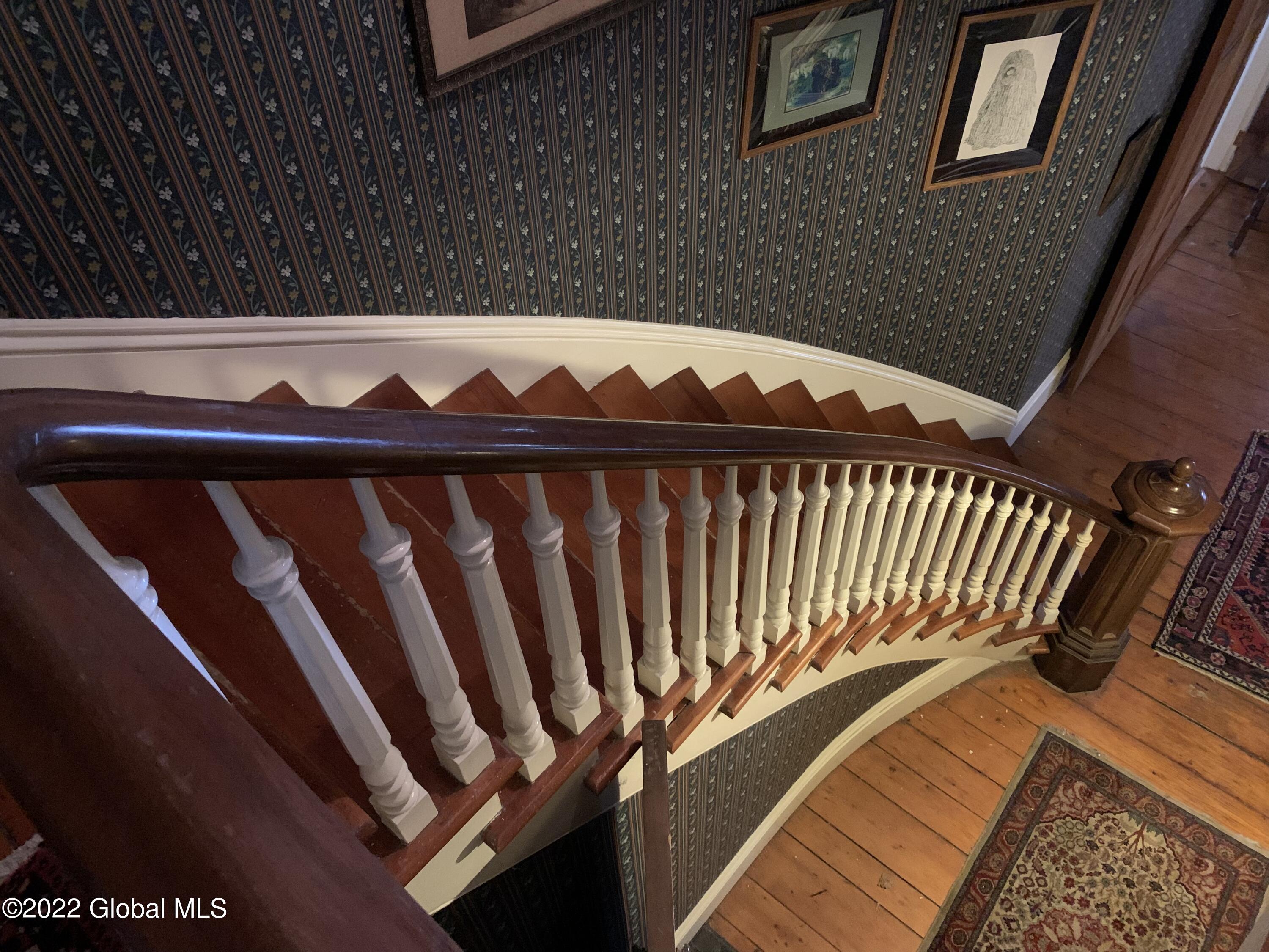 69 Cemetery Road New Lebanon, NY 12125 - Photo 33 of 68 Schaye staircase looking down new