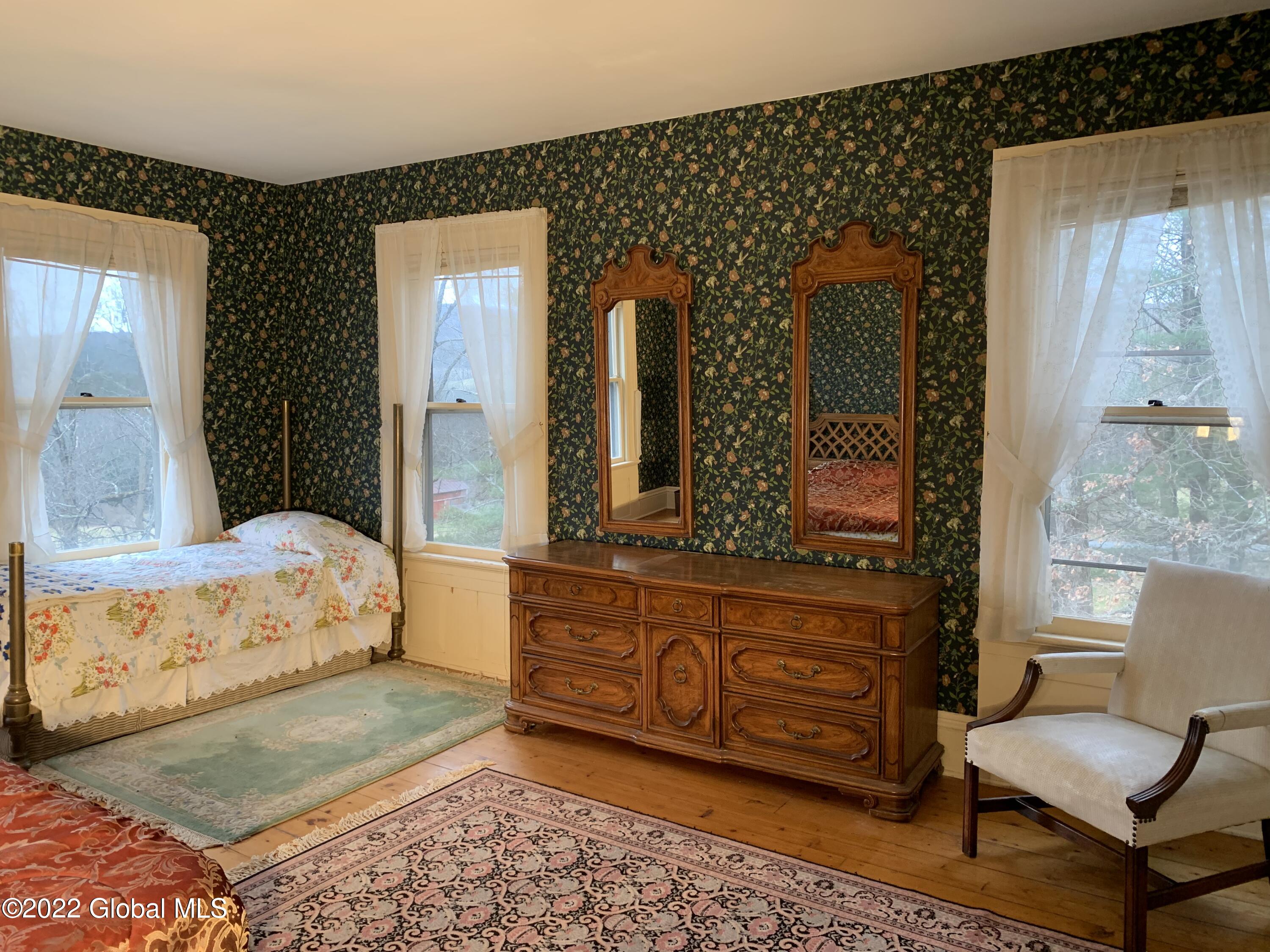 69 Cemetery Road New Lebanon, NY 12125 - Photo 37 of 68 Schaye bedroom with blue flowers new