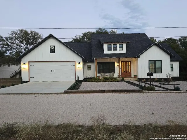 a view of a house with a patio