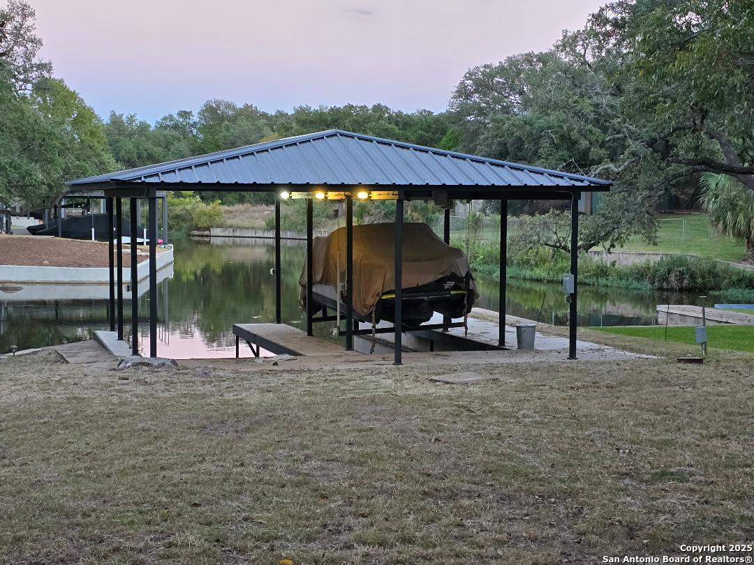 451 Legion Loop Kingsland, TX 78639 - Photo 20 of 23 a view of a swimming pool with a patio