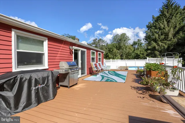 a view of outdoor space with seating area