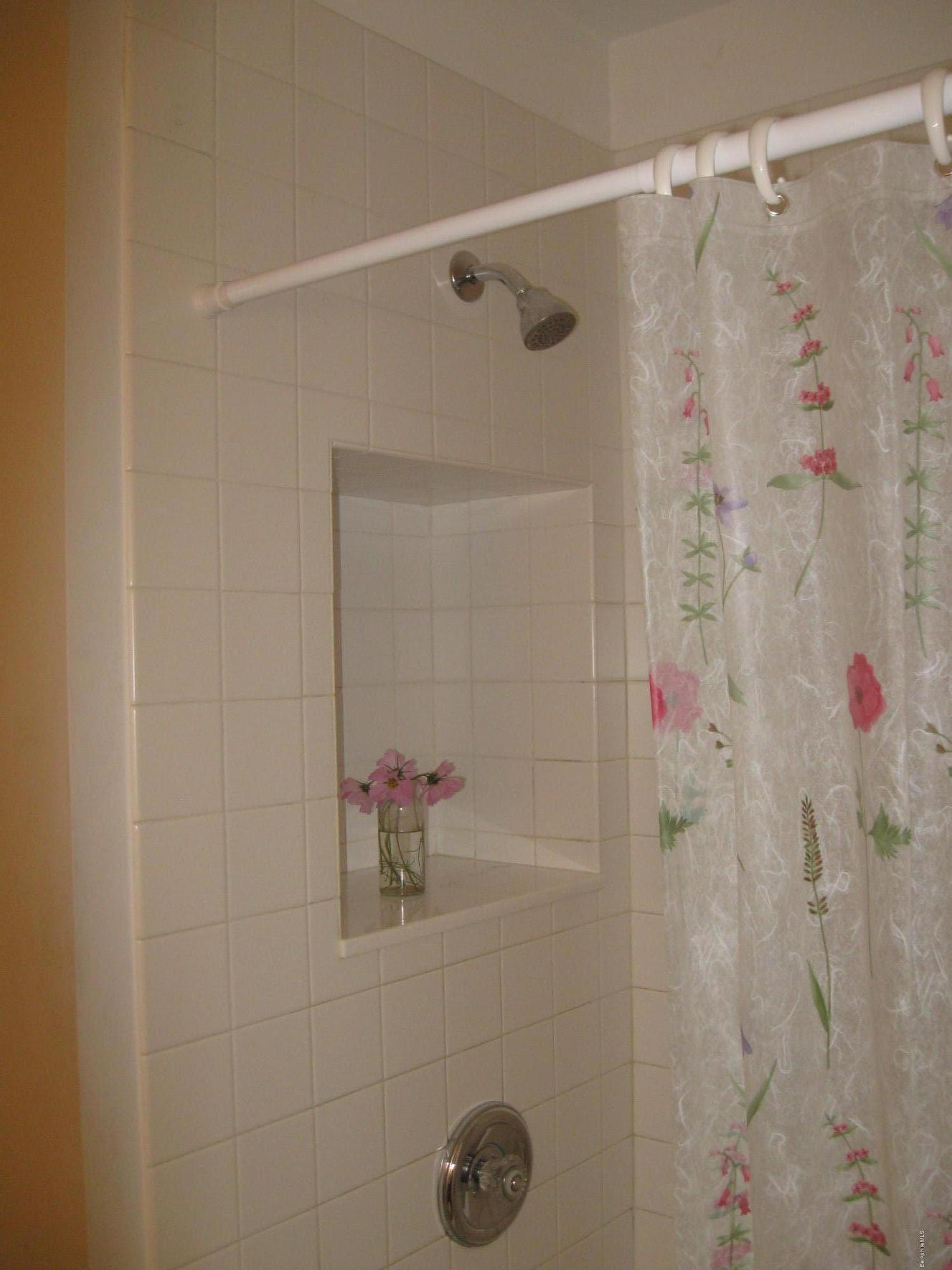 170 Leland Road Becket, MA 01223 - Photo 33 of 59 a bathroom with a shower and a shower curtain