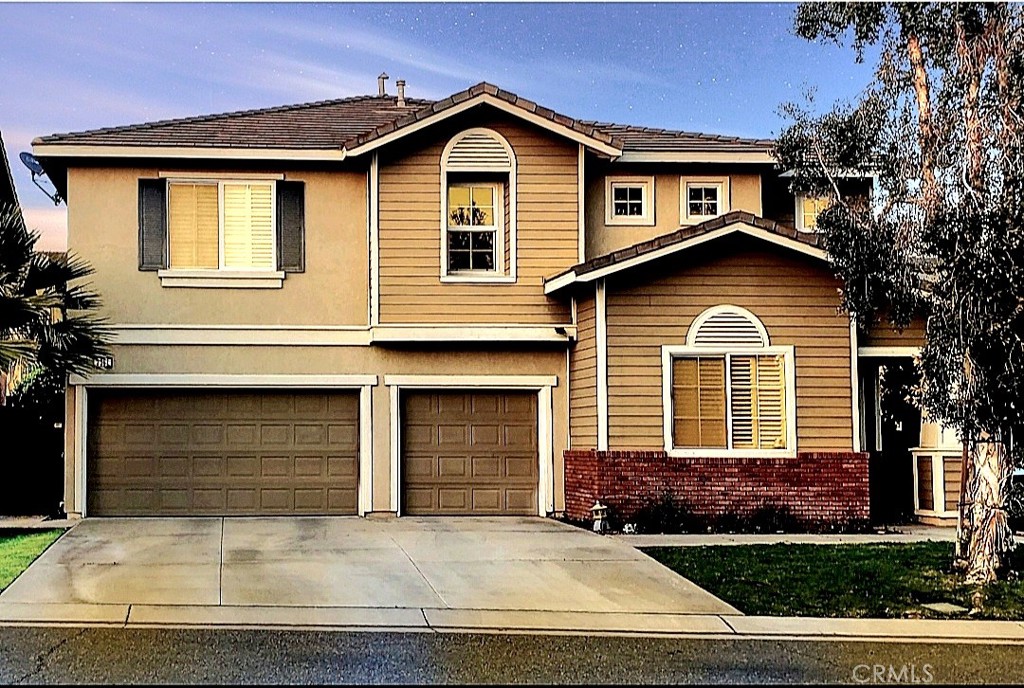 a front view of a house