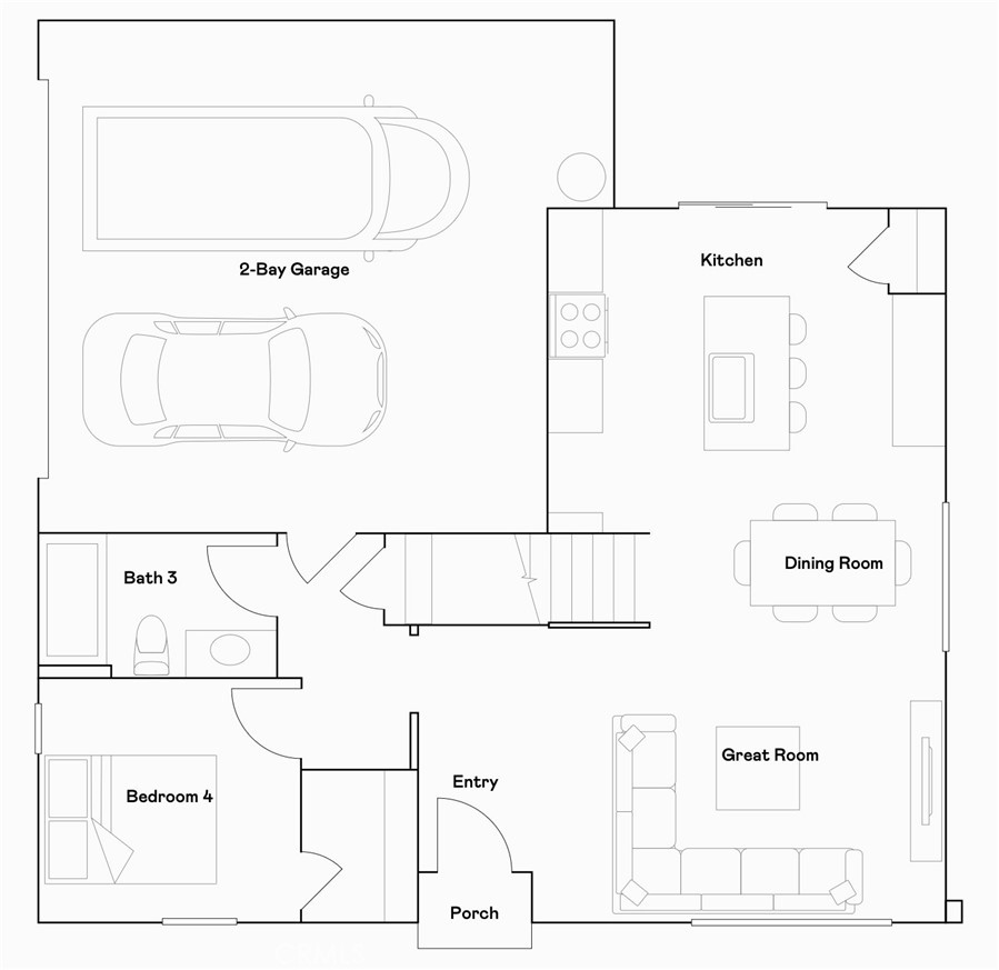 1751 Eagle Road Rialto, CA 92376 - Photo 22 of 23 Residence 3 - level 1 floorplan